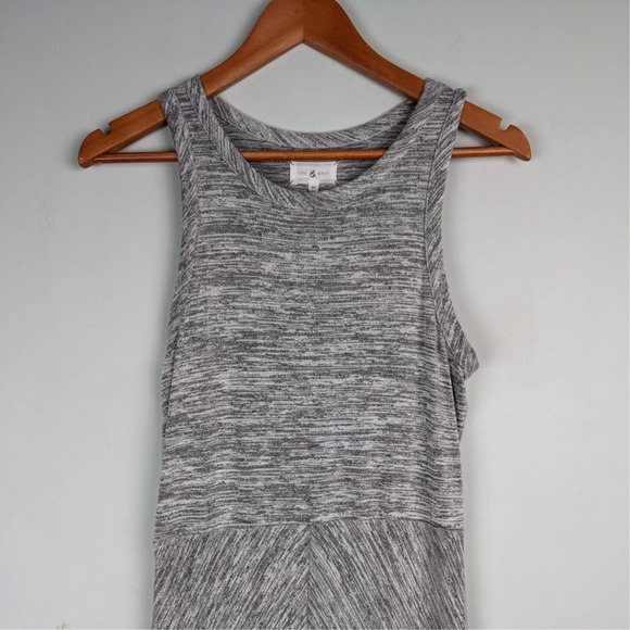 Lou & Grey Space Dye Maxi Dress Soft Knit Sleeveless Marled Summer  M - Picture 6 of 11